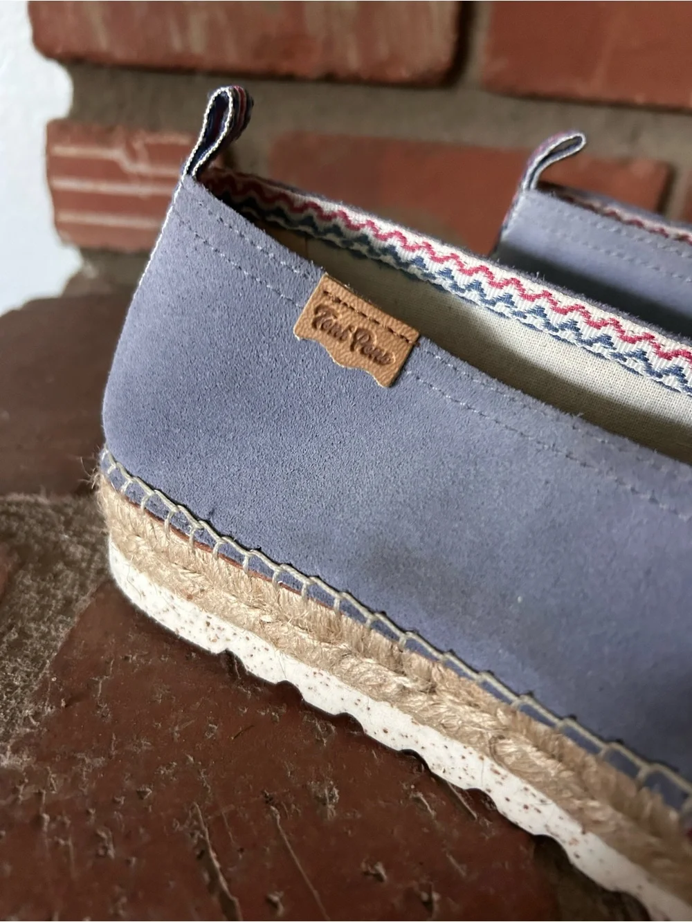 Toni Pons Aria Split Leather Espadrilles in Texa Light Blue Sz 8.5 US